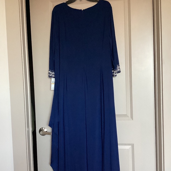Alex Evenings Embellished Faux Wrap Gown (Plus Size), size 24W - Picture 7 of 12